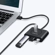 Kép 4/6 - Ugreen USB 3.0 OTG HUB Elosztó 4x USB - Fekete (20290)