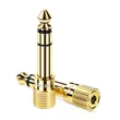 Kép 1/6 - Ugreen adapter 3.5mm micro jack to 6.35 mm mini jack Arany (20503)