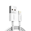 Kép 1/6 - Ugreen USB - Lightning iPhone iPad MFI adat és töltőkábel 1m 2,4A - Fehér (20728)