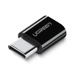 Kép 1/6 - Ugren micro USB to USB Type C átalakító adapter - Fekete (30391)