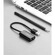 Kép 4/6 - Ugreen külső USB hangkártya 3.5mm mini jack hangerőszabályzóval 15cm - Fekete (30724)