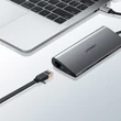 Kép 6/6 - Ugreen USB Typ C HUB 3x USB 3.0 / SD / micro SD kártyaolvasó / RJ45 1000Mbps hálózati adapter / HDMI / VGA - Szürke (40873)