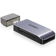 Kép 4/6 - Ugreen USB 3.0 SD / micro SD kártyaolvasó - Szürke (50541)