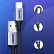 Kép 5/6 - Ugreen USB - USB Type C cable Quick Charge Gyorstöltő adat és töltőkábel 3.0 3A 1m - Szürke (60126)