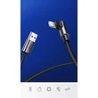 Kép 3/6 - Ugreen USB - Lightning iPhone iPad MFI derékszögű adat és töltőkábel 1m 2,4A - Fekete (60521)