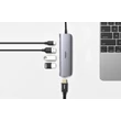 Kép 2/5 - Adapter 5in1 UGREEN Hub USB-C- 3x USB 3.0 + HDMI 4K + USB-C PD 100W (szürke)