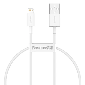 USB-kábel a Lightning Baseus Superior sorozathoz, 2,4A, 0,25 m (fehér)