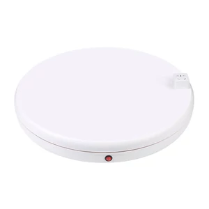 Rotating display stand Puluz with power socket 45 cm (white)