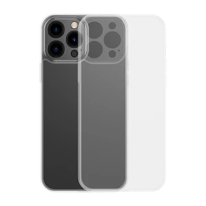 Baseus Frosted Glass Case Cover for iPhone 13 Pro Max Hard Cover with Gel Frame Transparent (ARWS000202)