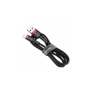 Baseus Lightning Cafule iPhone Adat- és töltőkábel 2.4A 1m Piros + Fekete (CALKLF-B19)
