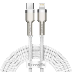 Baseus Cafule USB C - Lightning töltőkábel, PD, 20W, 2m (fehér)