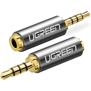 UGREEN 20501 adapter 2,5 mm-es micro jack dugó - 3,5 mm-es mini jack anya (szürke)