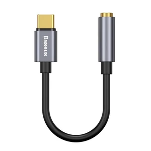 Baseus L54 audioadapter USB-C + mini jack 3,5 mm (fekete + szürke)