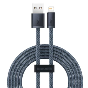 Baseus USB - Lightning kábel iPhone-hoz, 2m, 2,4A, szürke (CALD000516)