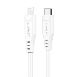 Acefast C3-01 Kábel USB MFI USB-C Lightning, 30W, 1,2m (fehér)