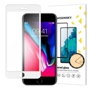 Wozinsky Teljes edzett üveg képernyővédő fólia iPhone 6 6S 7 8 SE 2020 készülékekhez - Fehér