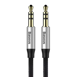 Baseus Audio Yiven M30 kábel 1,5M ezüst / fekete (CAM30-CS1)