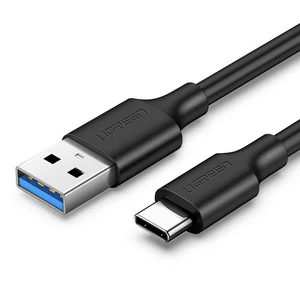 Ugreen USB 3.0 - USB Type C adat és töltőkábel 1m 3A - Fekete (20882)