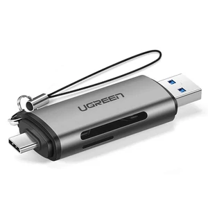 Ugreen USB Type C / USB 3.0 SD / micro SD kártyaolvasó - Szürke (50706)