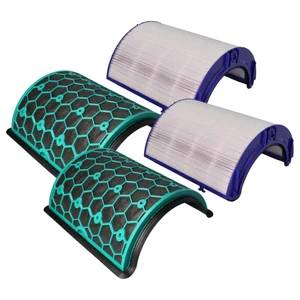 VHBW 2 részes szűrőkészlet Dyson 968707-04, 968707-05 helyett légtisztítóhoz - HEPA szűrő, aktív szén szűrő