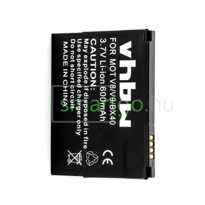 VHBW Telefon akkumulátor akku Motorola BX40 - 600mAh, 3.7V, Li-ion