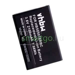 VHBW Telefon akkumulátor akku HB505076RBC - 2100mAh, 3.8V, Li-ion