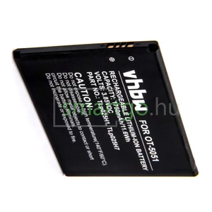 VHBW Telefon akkumulátor akku Alcatel TLp025H1, TLp025H7 - 1750mAh, 3.8V, Li-ion
