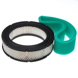 VHBW 1x habszűrő, 1x papír légszűrő, amely helyettesíti a Briggs & Stratton 806232, 692520, 692519, 652519 modelleket fűnyíró traktorhoz.