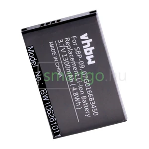VHBW Telefon akkumulátor akku Asus 07G0166B3450, SBP-09 - 1300mAh, 3.7V, Li-ion