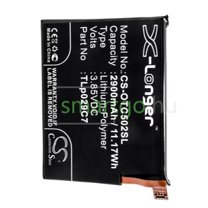 VHBW Telefon akkumulátor akku Alcatel TLp029C7 - 2900mAh, 3.85V, Li-polymer