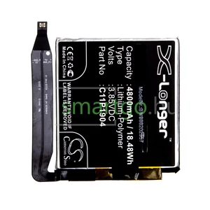 VHBW Telefon akkumulátor akku Asus 0B200-03740200, C11P1904 - 4800mAh, 3.85V, Li-polymer