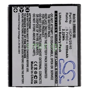 Senior VHBW Telefon akkumulátor akku Bea-fon 1ICP/4/25/40 - 600mAh, 3.7V, Li-ion