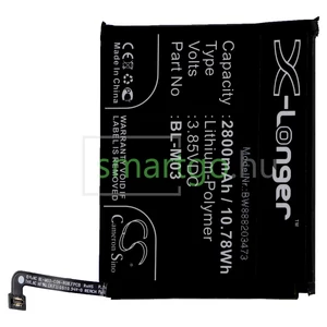 VHBW Telefon akkumulátor akku LG BL-M03, EAC64791001 - 2800mAh, 3.85V, Li-polymer