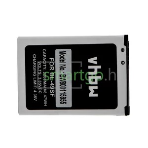 VHBW Telefon akkumulátor akku LG BL-49SF, EAC92919001 - 2200mAh, 3.85V, Li-ion