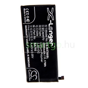 VHBW Telefon akkumulátor akku Meizu BA791, BA792 - 2900mAh, 3.85V, Li-polymer