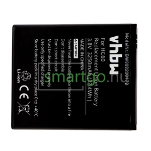 VHBW Telefon akkumulátor akku Motorola HC60 - 3250mAh, 3.8V, Li-polymer