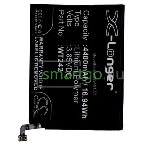 VHBW Telefon akkumulátor akku Nokia WT242 - 4400mAh, 3.85V, Li-polymer