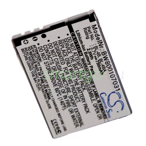 VHBW Telefon akkumulátor akku Nokia BL-4B, BL-4BA - 750mAh, 3.7V, Li-ion