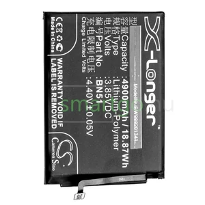 VHBW Telefon akkumulátor akku Xiaomi BN51 - 4900mAh, 3.85V, Li-polymer