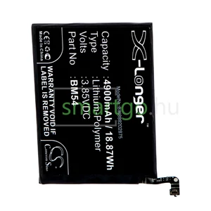 VHBW Telefon akkumulátor akku Redmi BM54 - 4900mAh, 3.85V, Li-polymer
