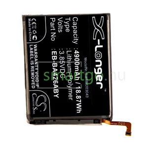 VHBW Telefon akkumulátor akku Samsung EB-BA426ABY, GH82-24377A - 4900mAh, 3.85V, Li-polymer