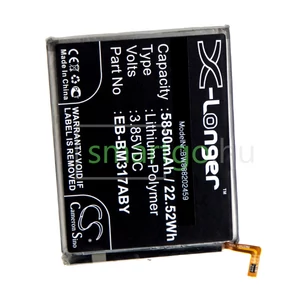 VHBW Telefon akkumulátor akku Samsung EB-BM317ABY, GH43-05043A - 5850mAh, 3.85V, Li-polymer