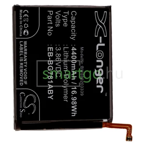 VHBW Telefon akkumulátor akku Samsung EB-BG781ABE, EB-BG781ABU - 4400mAh, 3.86V, Li-polymer