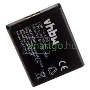 VHBW Telefon akkumulátor akku Sony BST-33 - 900mAh, 3.7V, Li-ion