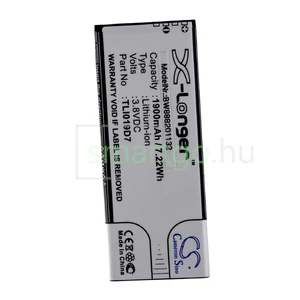 VHBW Telefon akkumulátor akku Vodafone Smart E9, VFD520, VFD527, VFD528, VFD529 / Alcatel TLI019D7 / TCL