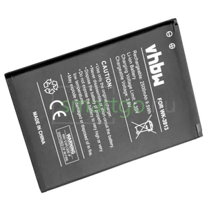 VHBW Telefon akkumulátor akku Wiko 3913 - 2500mAh, 3.8V, Li-ion
