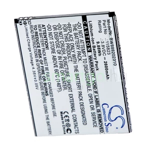 VHBW Telefon akkumulátor akku Wiko 115823 - 2600mAh, 3.8V, Li-ion