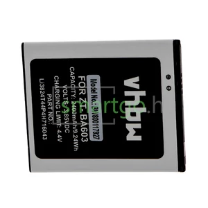 VHBW Telefon akkumulátor akku ZTE Li3824T44P4H716043 - 2400mAh, 3.85V, Li-ion