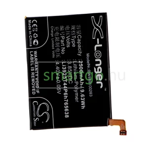 VHBW Telefon akkumulátor akku ZTE Li3925T44P6h765638 - 2500mAh, 3.85V, Li-polymer