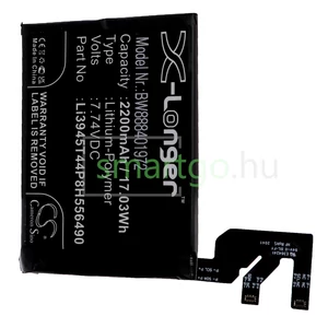 VHBW Telefon akkumulátor akku ZTE Li3945T44P8H556490 - 2200mAh, 7.74V, Li-polymer